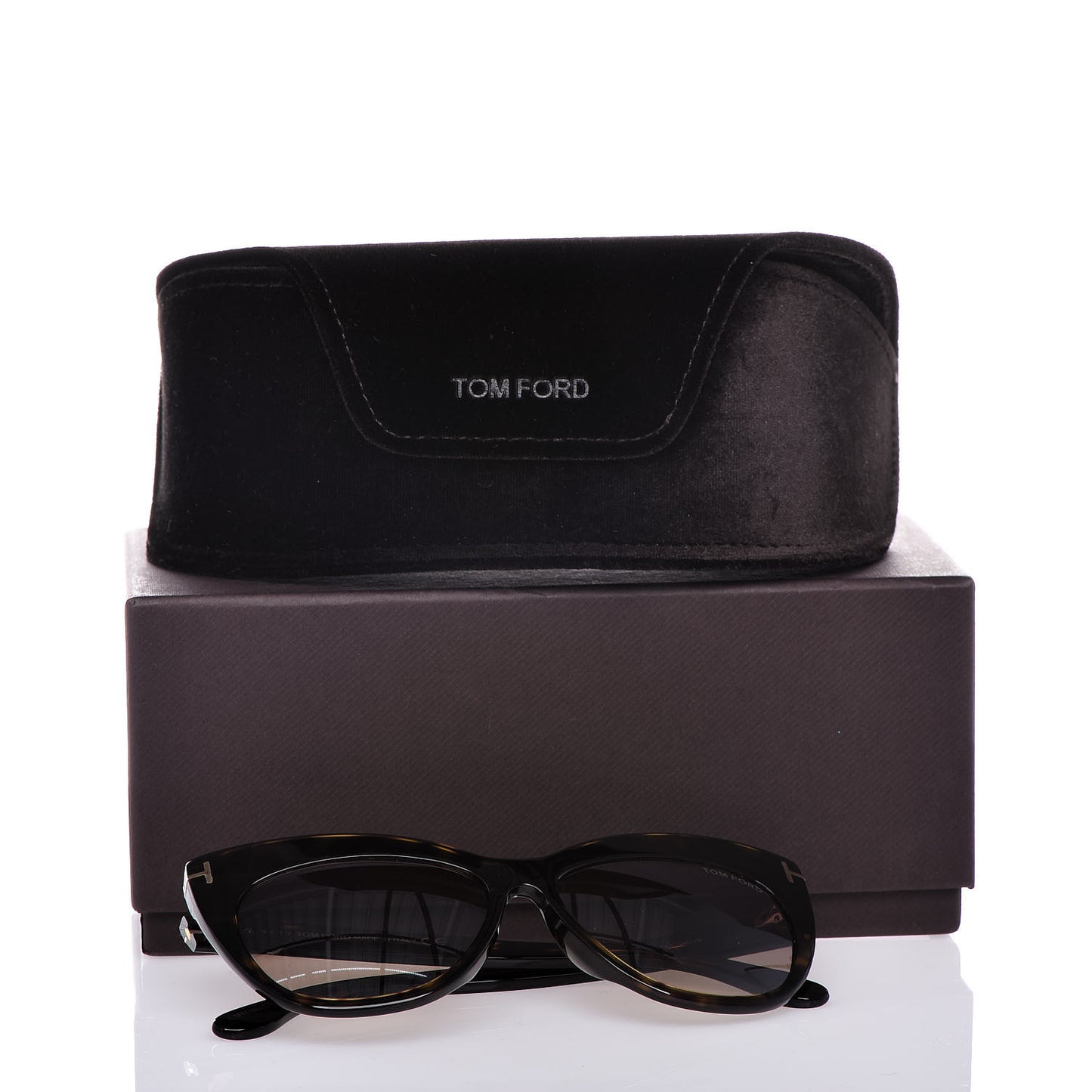 Nika Cat Eye Sunglasses TF523 Havana