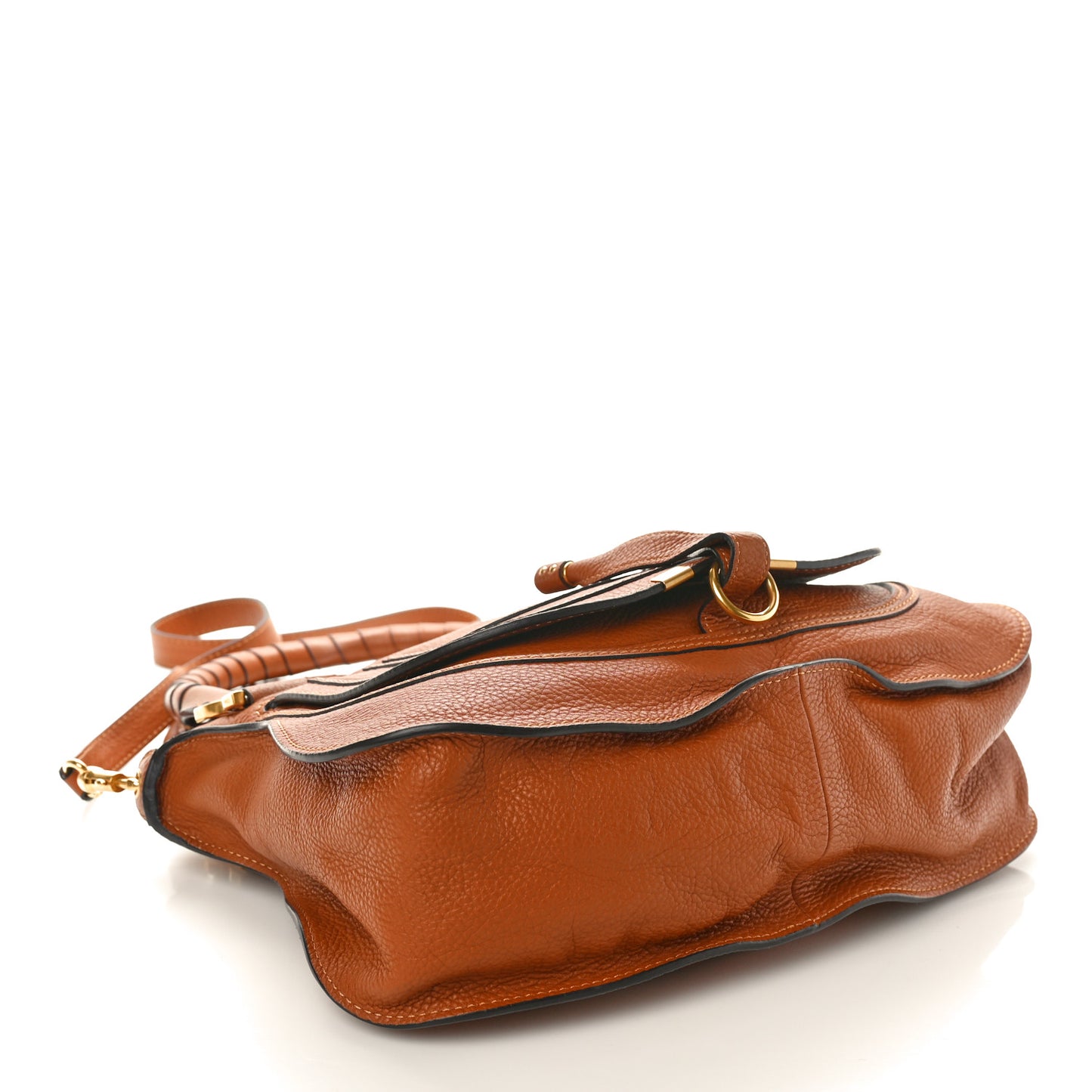 Calfskin Medium Marcie Satchel Tan