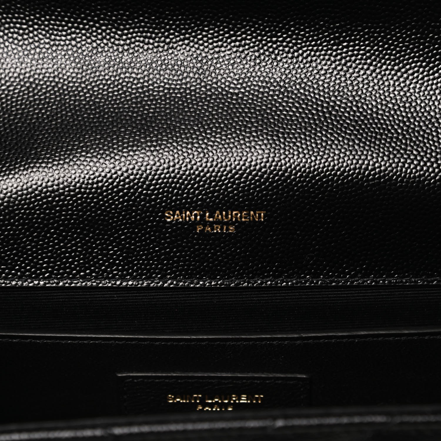 Saint Laurent Grain De Poudre Matelasse Chevron Medium Monogram Satchel Black 6 of 11