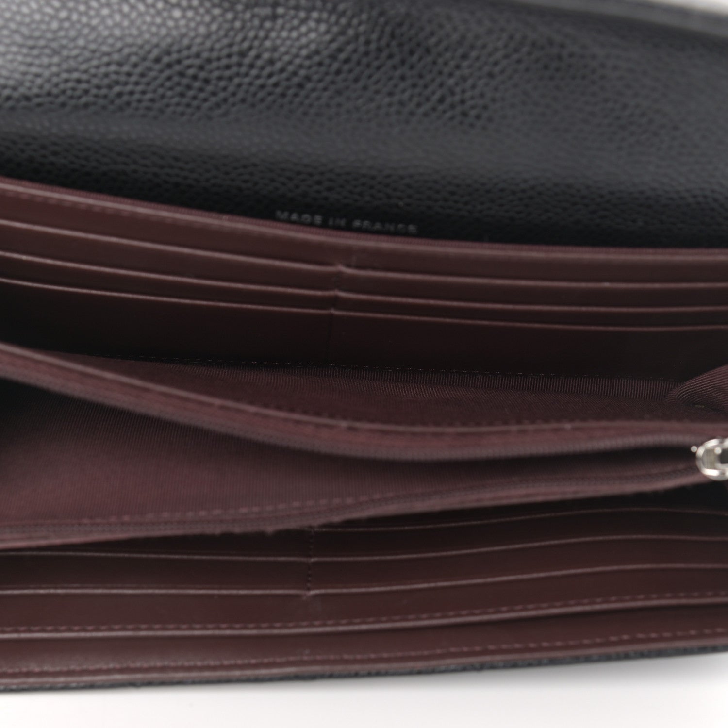 Chanel Caviar Quilted Large Gusset Flap Wallet Black 5 of 9