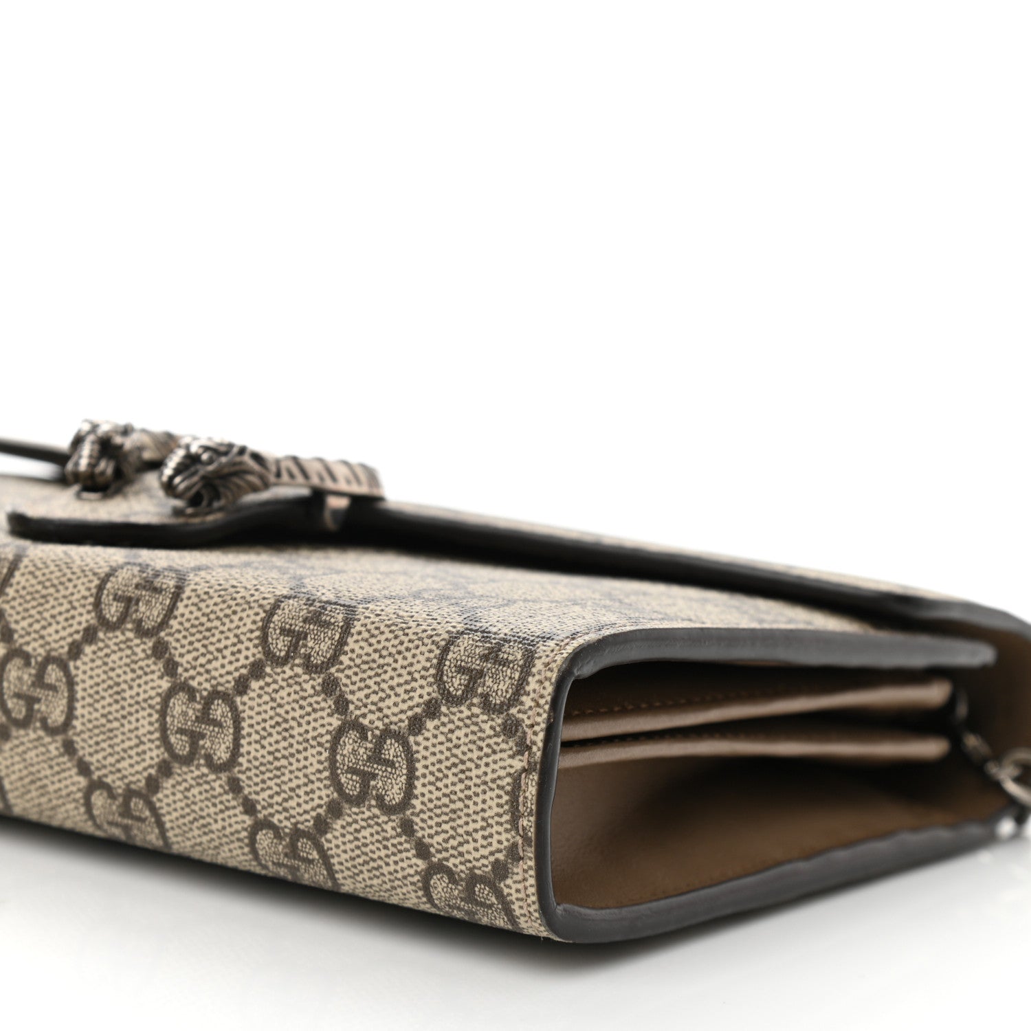 Gucci GG Supreme Monogram Mini Dionysus Chain Wallet Beige Taupe 9 of 9