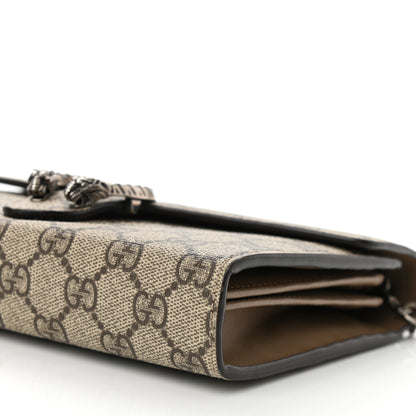 Gucci GG Supreme Monogram Mini Dionysus Chain Wallet Beige Taupe 9 of 9