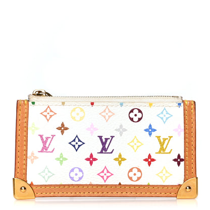 Louis Vuitton Monogram Multicolor Key Pouch White 1 of 10