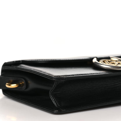 Gucci Textured Calfskin Small Torchon GG Ring Shoulder Bag Black 8 of 9