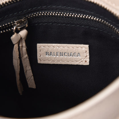Balenciaga Agneau Classic Silver Hardware Mini City Logo Strap Beige Tapioca 6 of 9