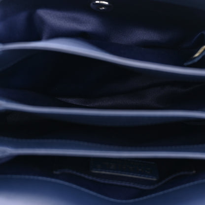 Chanel Lambskin Quilted By 4 Flap Navy 5 of 11