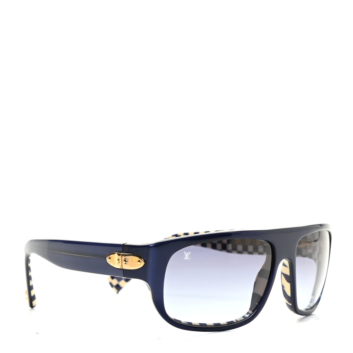Louis Vuitton Damier Azur Polarized Sunglasses Z0067W Blue 3 of 6