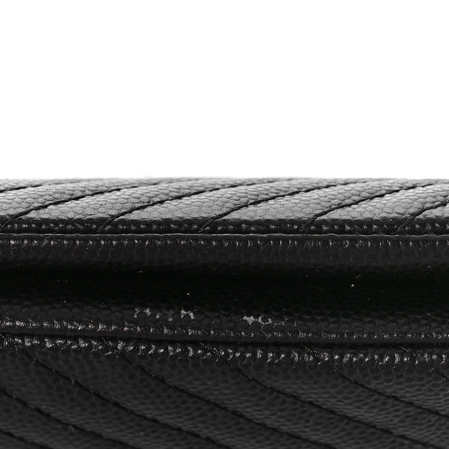 Chanel Caviar Chevron Quilted Small Zipped Pouch Black 11 of 14
