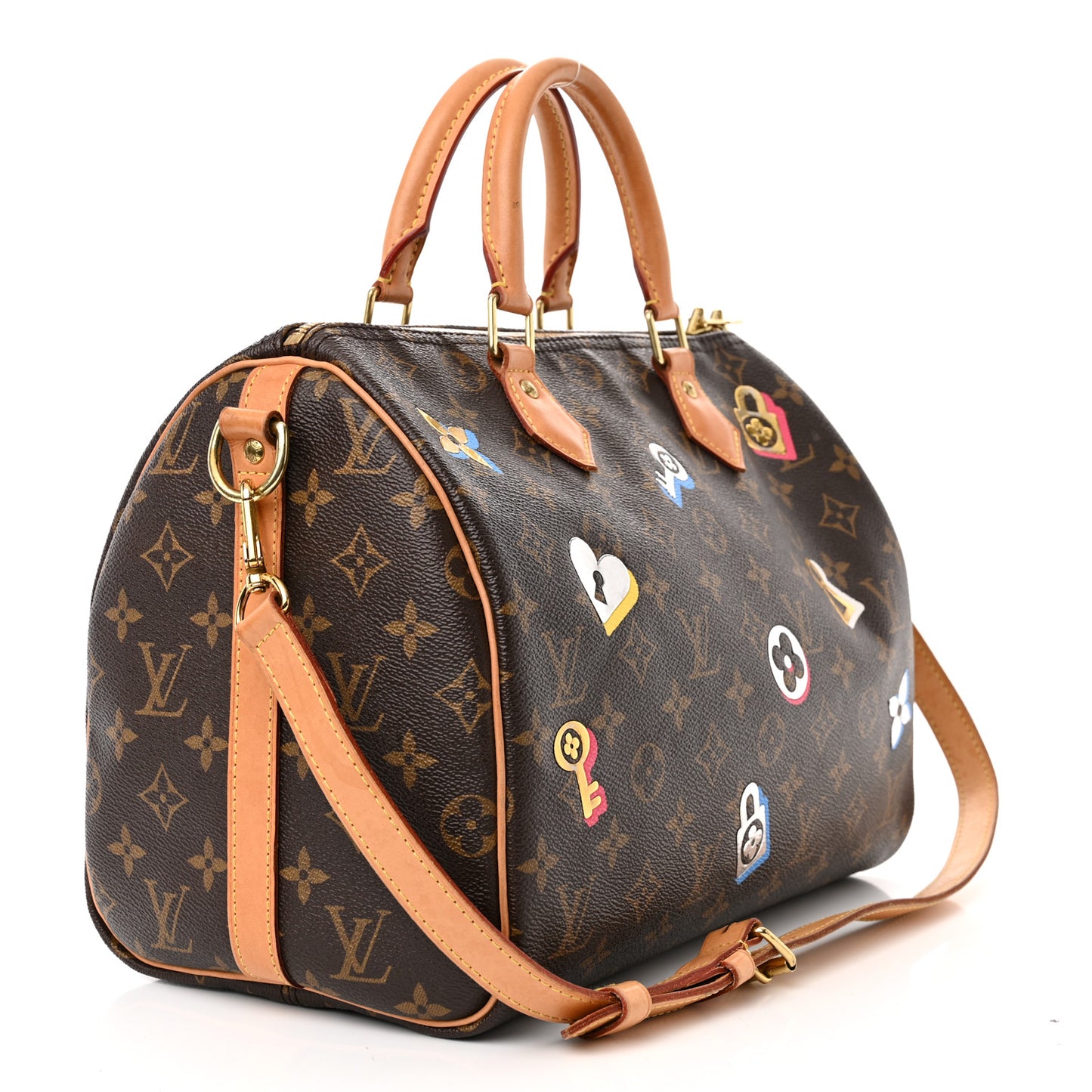 Monogram Love Lock Speedy Bandouliere 30