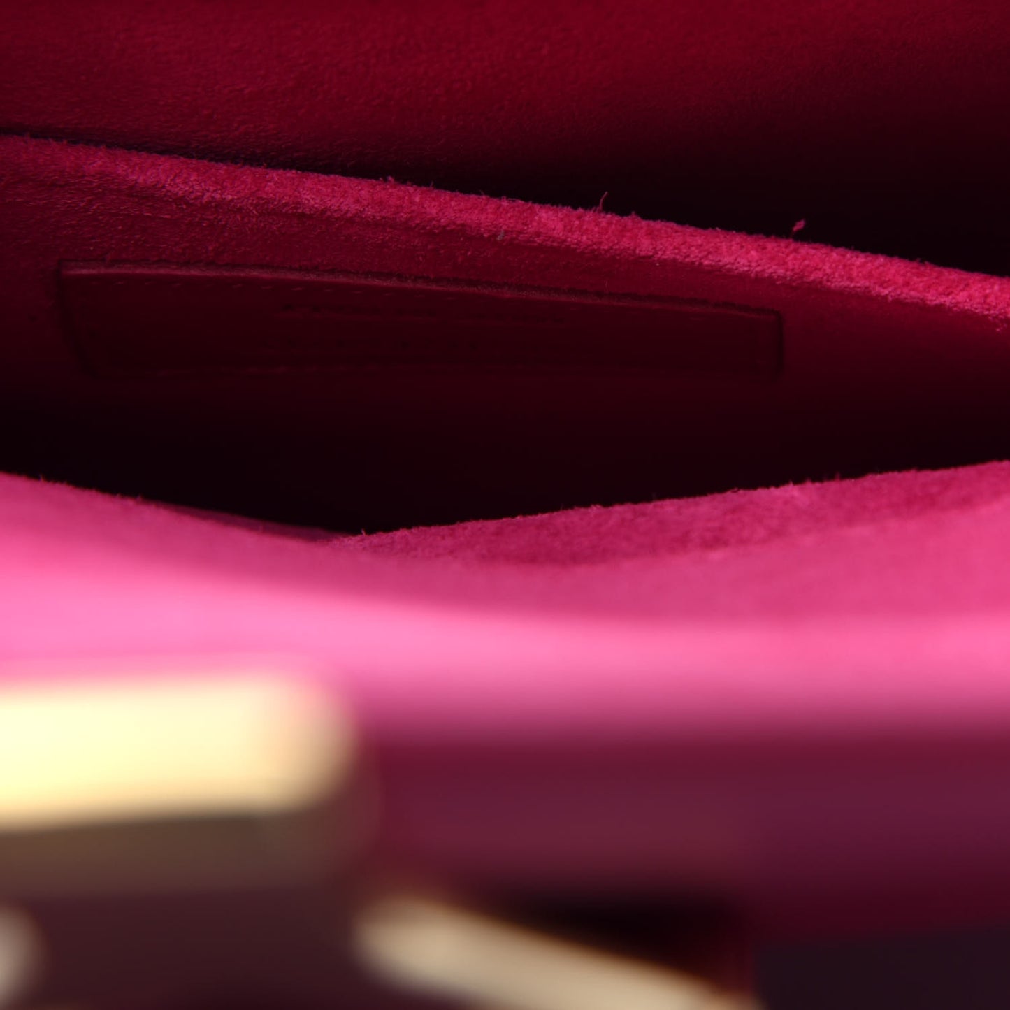 Calfskin Classic Y Ligne Clutch Fuchsia