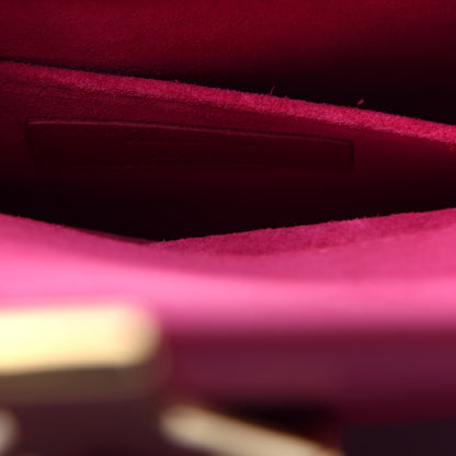 Saint Laurent Calfskin Classic Y Ligne Clutch Fuchsia 8 of 8