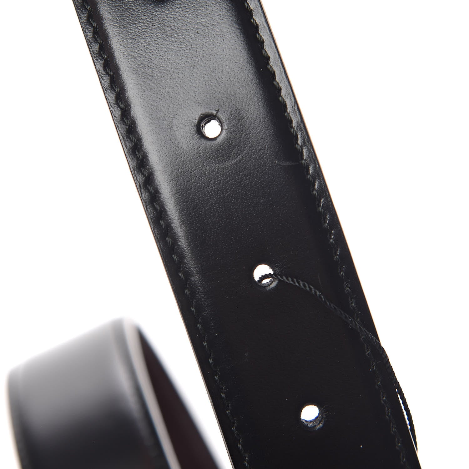 Gucci Calfskin G Logo Belt 85 34 Black 6 of 7