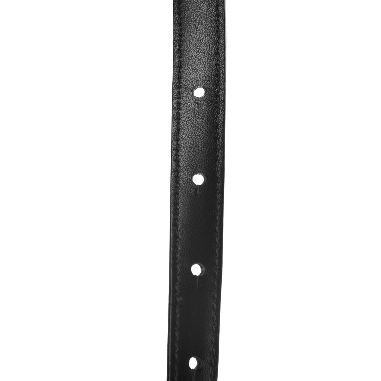 Gucci Moon Calfskin Nickel Interlocking G 20mm Belt 95 38 Black 7 of 7