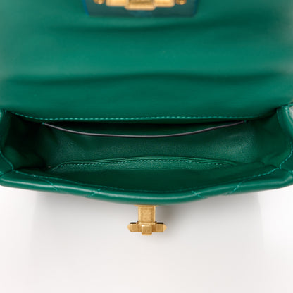 Valentino Garavani Nappa Small Roman Stud Shoulder Bag Jungle 5 of 10