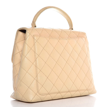 Chanel Caviar Quilted Jumbo Kelly Flap Beige Clair 3 of 19