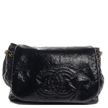 Chanel Vinyl Rock and Chain Medium Flap Black 1 of 7