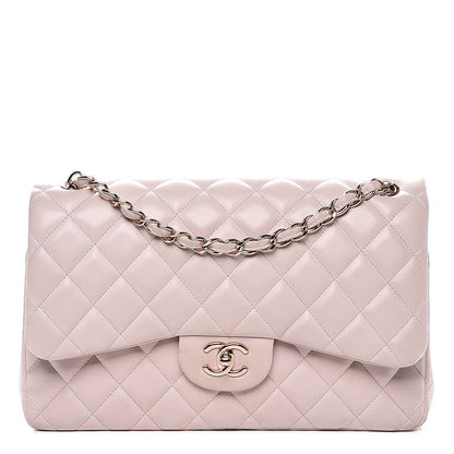 Chanel Lambskin Quilted Jumbo Double Flap Light Beige 1 of 12