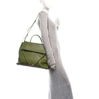 Bottega Veneta Silky Calfskin Large Ciao Ciao Matcha 2 of 10