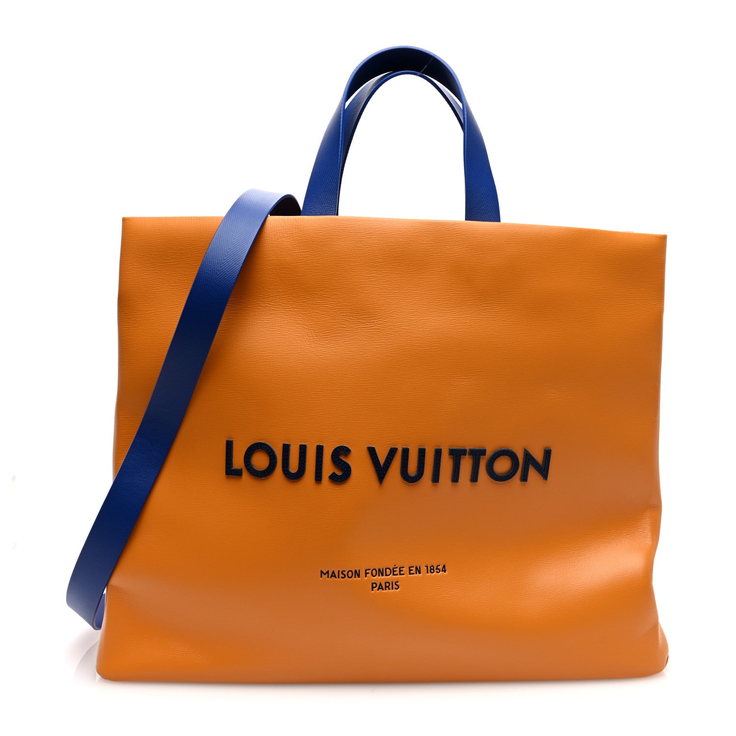 Louis Vuitton Cowhide Shopper Bag MM Safran 1644141 – FASHIONPHILE