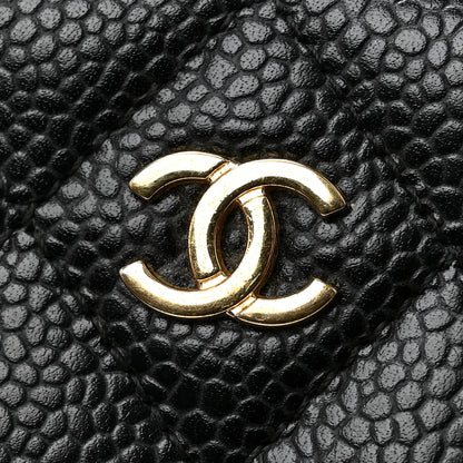 Chanel Caviar Quilted Zip Coin Purse Black 8 of 9