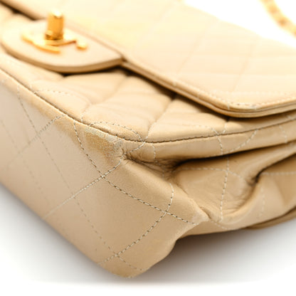 Chanel Lambskin Quilted Small Double Sided Flap Beige 11 of 12