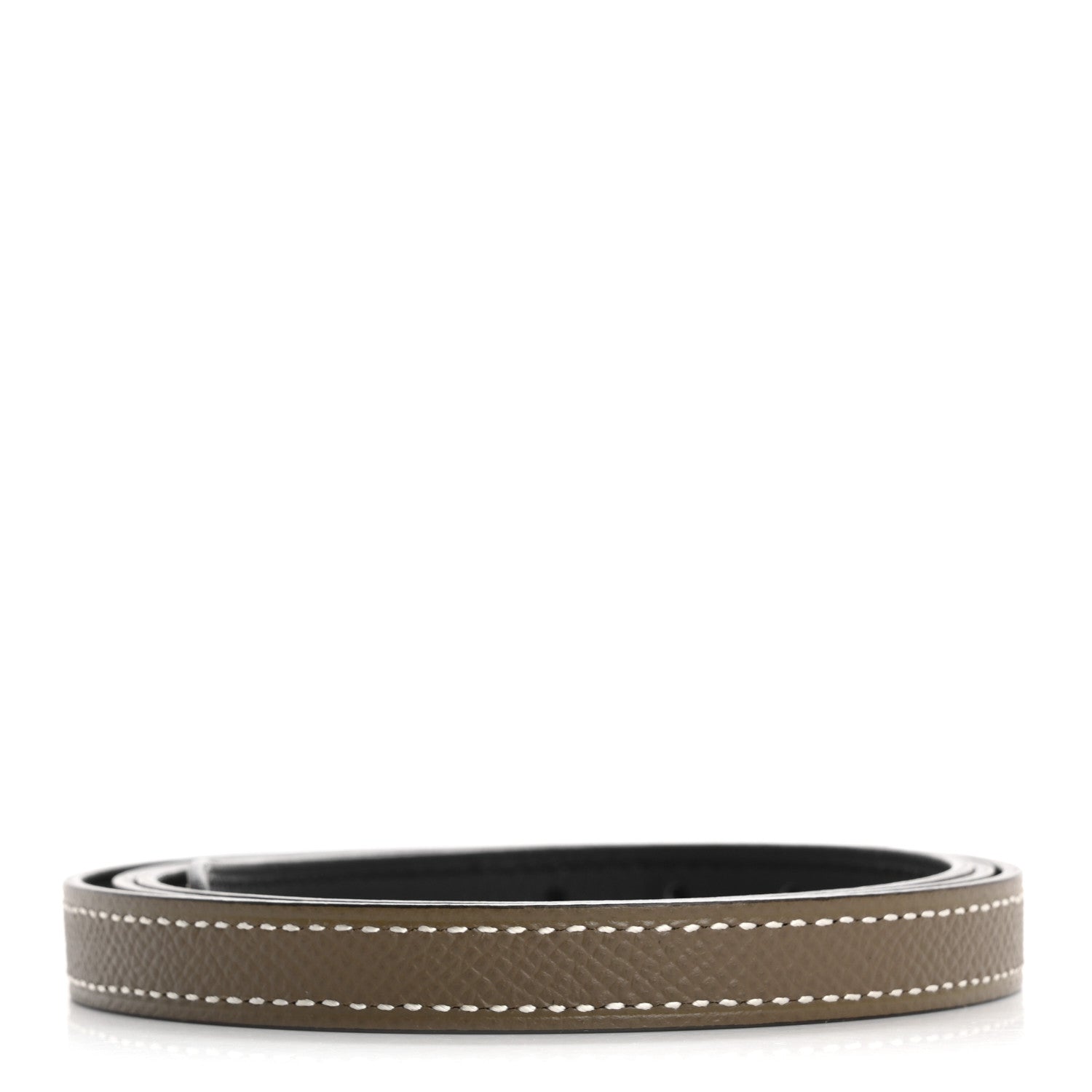 Hermes Swift Epsom 13mm Belt Strap 90 36 Black Etoupe 2 of 7