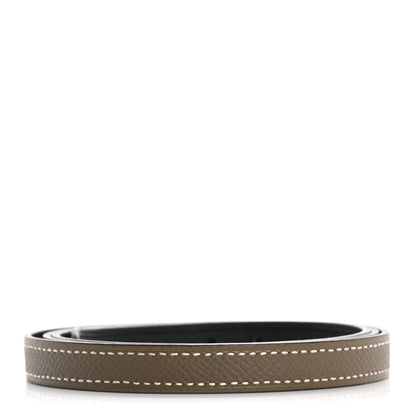 Hermes Swift Epsom 13mm Belt Strap 90 36 Black Etoupe 2 of 7