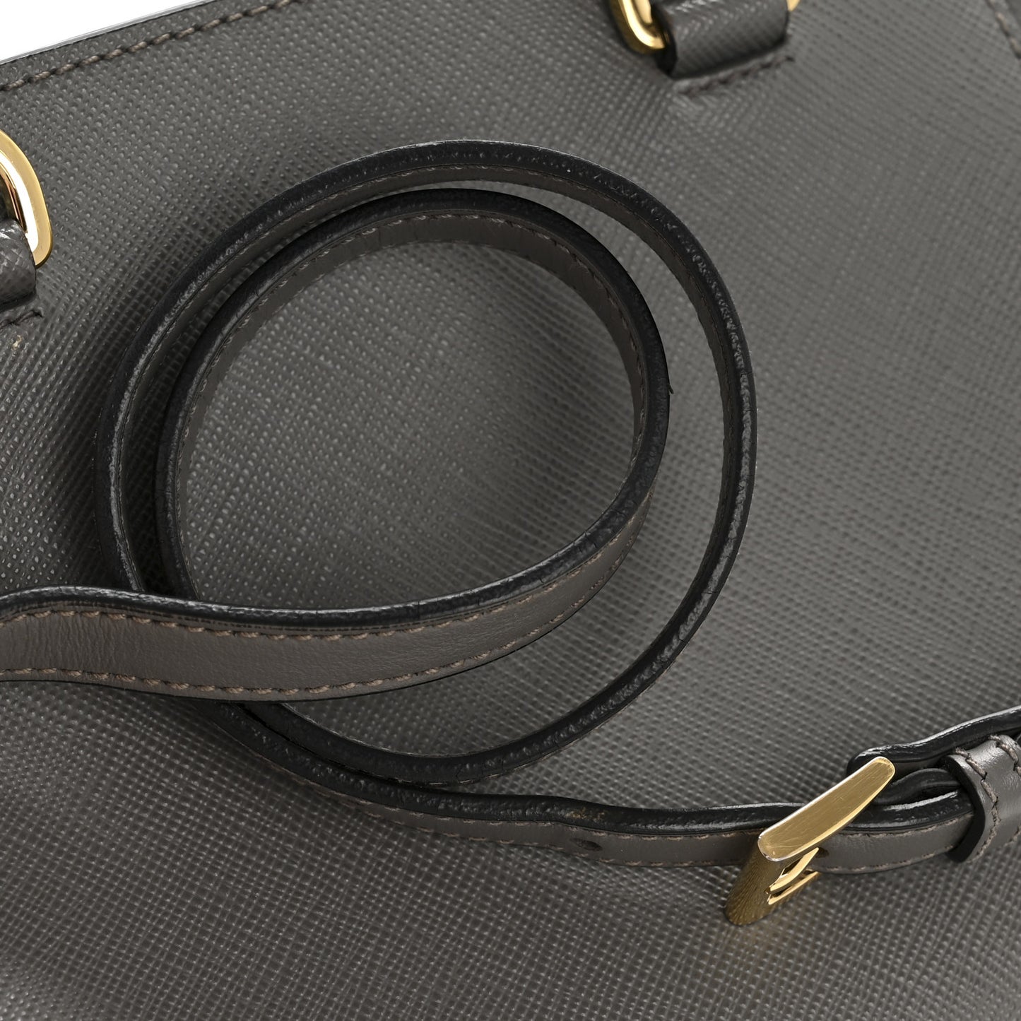 Saffiano Soft Calfskin Mini Zippered Tote Marmo