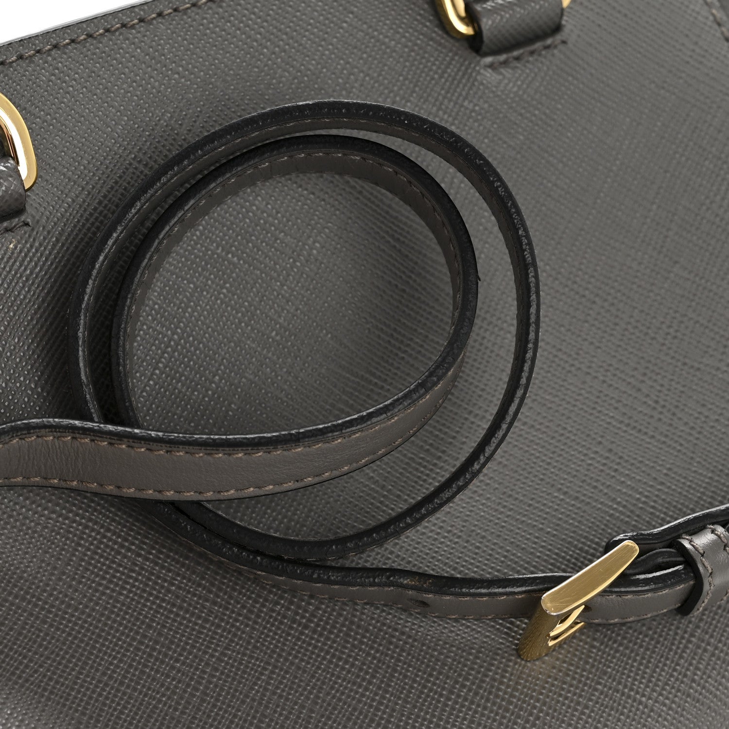 Prada Saffiano Soft Calfskin Mini Zippered Tote Marmo 15 of 16