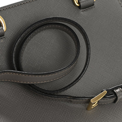 Prada Saffiano Soft Calfskin Mini Zippered Tote Marmo 15 of 16
