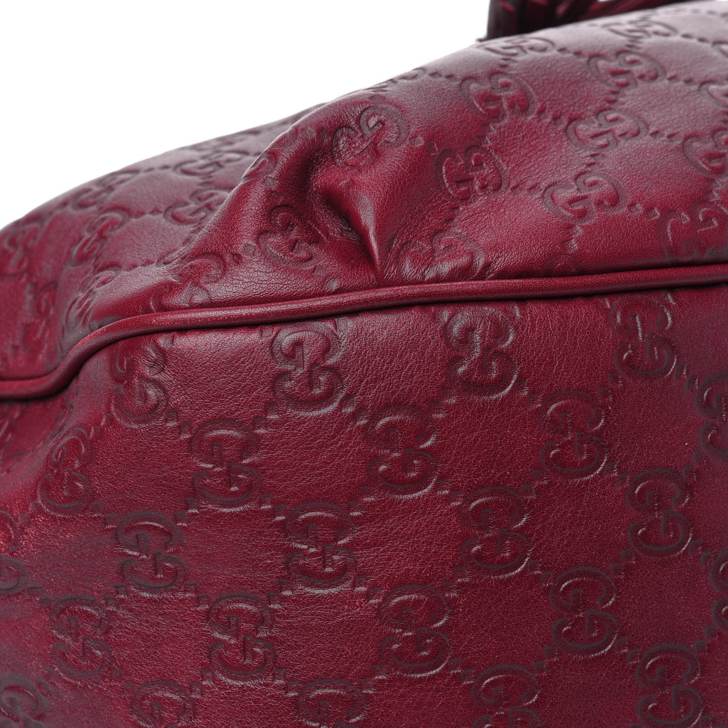 Soft Guccissima Medium Emily Hobo Classic Ruby
