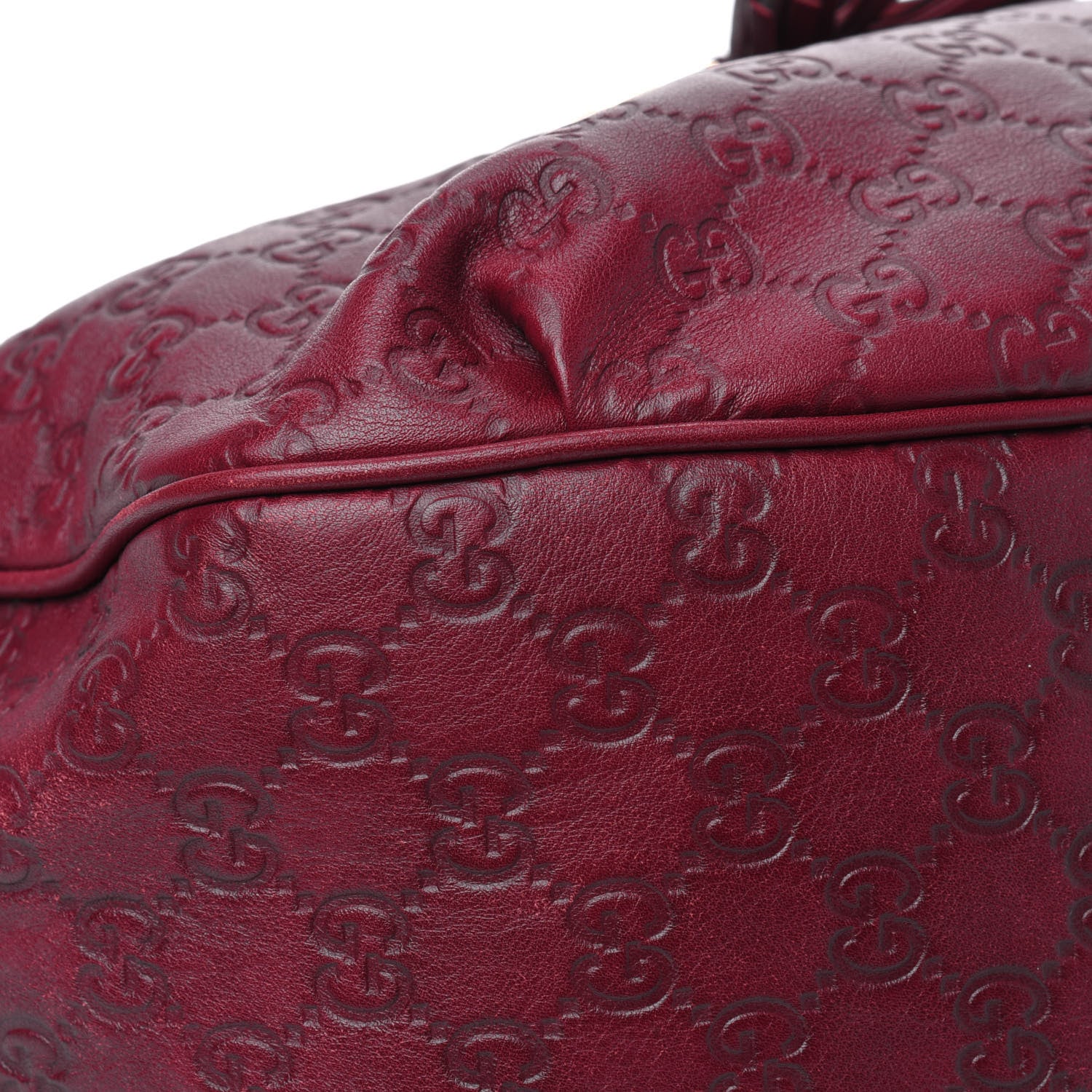 Gucci Soft Guccissima Medium Emily Hobo Classic Ruby 10 of 15