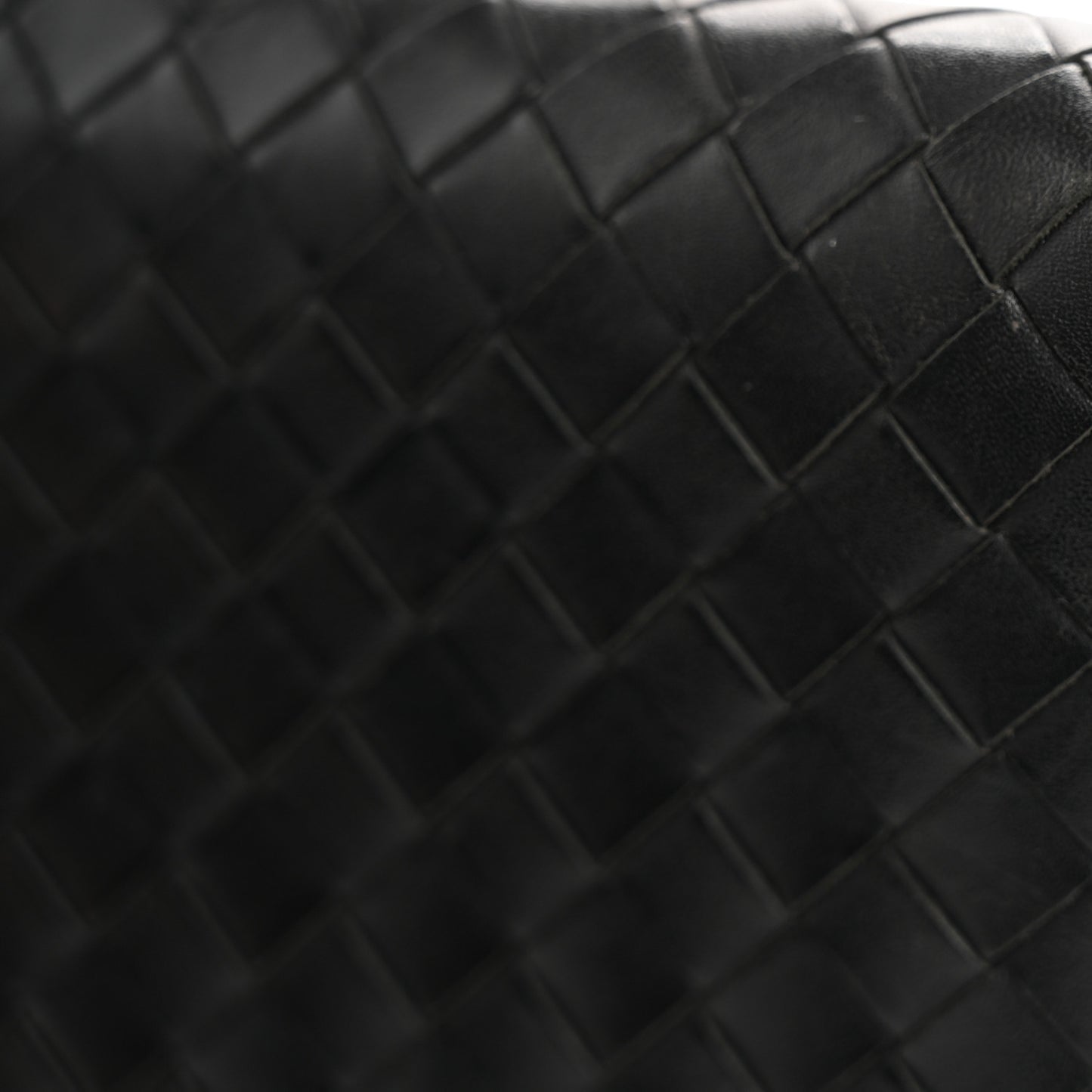 Nappa Intrecciato Zip Around Wallet Black
