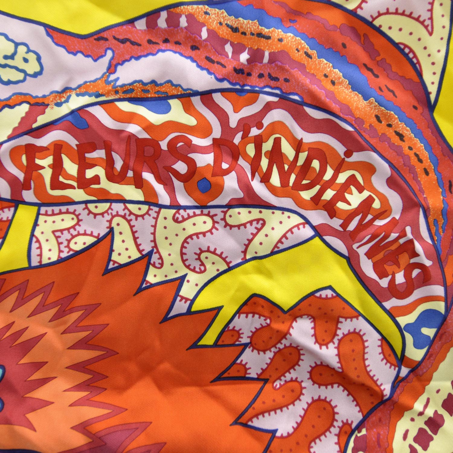 Hermes Silk Fleurs d Indiennes Shawl GM 140 7 of 11