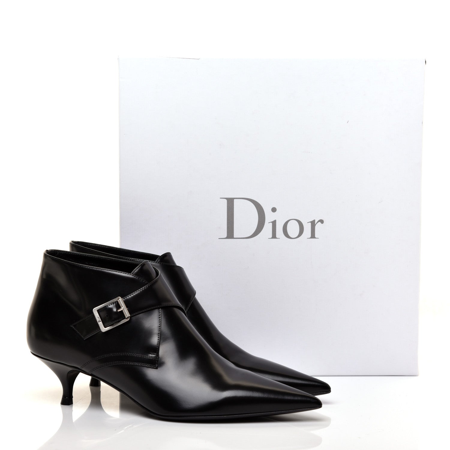 Christian Dior Calfskin Ankle Boots 39.5 Black 9 of 9