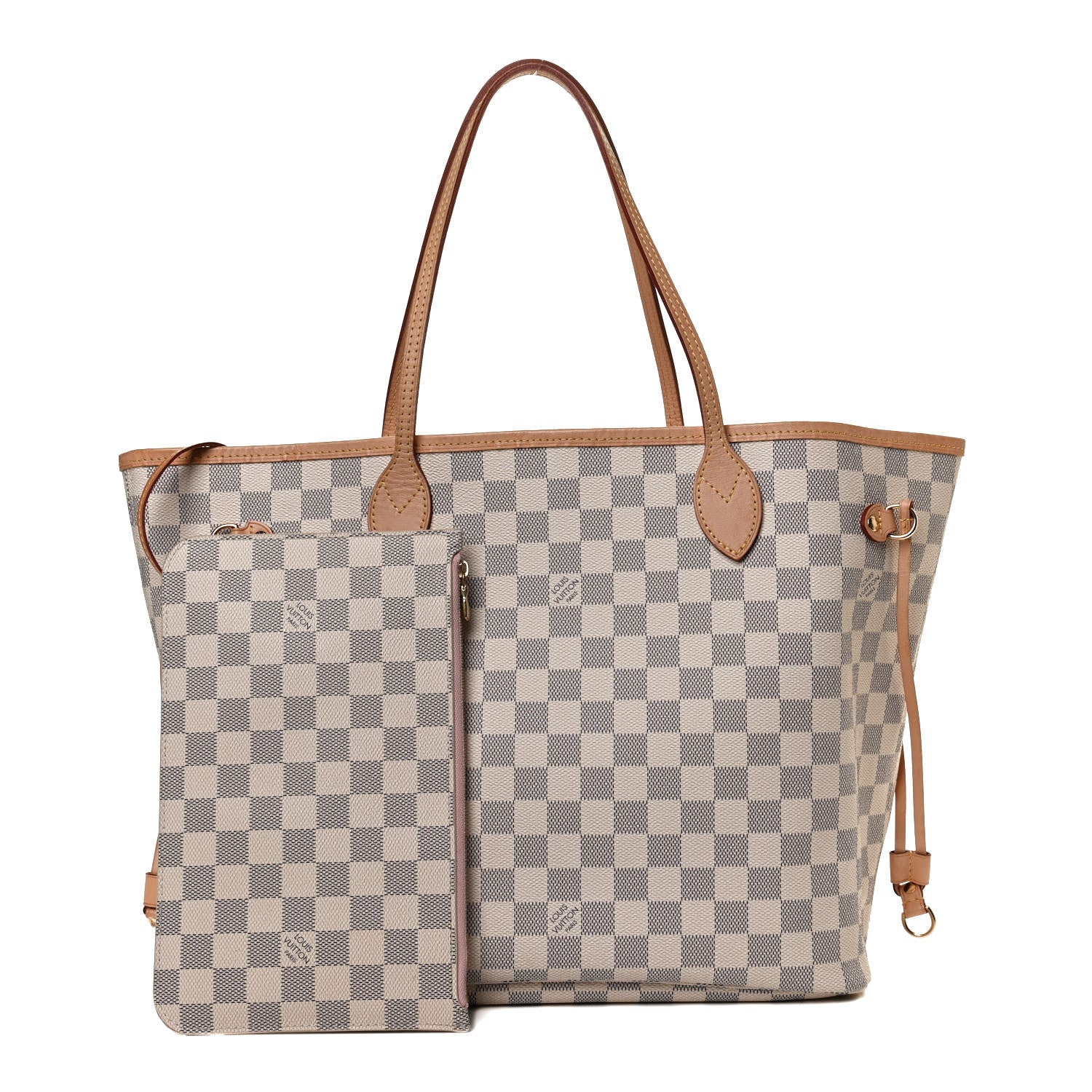 Louis Vuitton Damier Azur Neo Neverfull MM Rose Ballerine 1 of 13