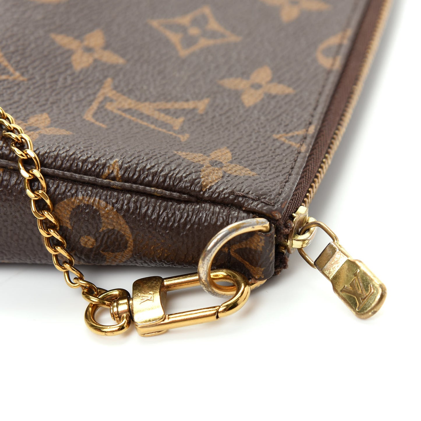 Monogram 2016 Christmas Animation Mini Pochette Accessories Rose Ballerine