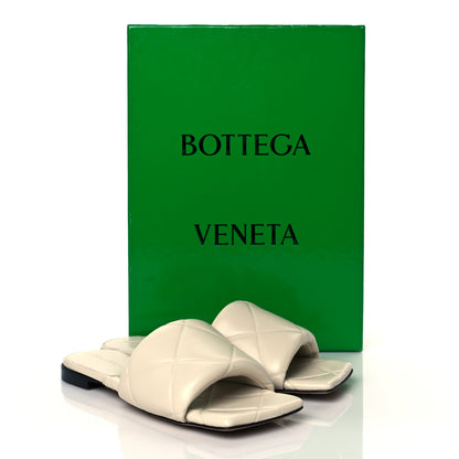 Bottega Veneta Nappa Quilted Rubber Lido Flat Sandals 36.5 Sea Salt 8 of 8