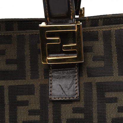 Fendi Zucca Small Holdall Tote Tobacco 10 of 13