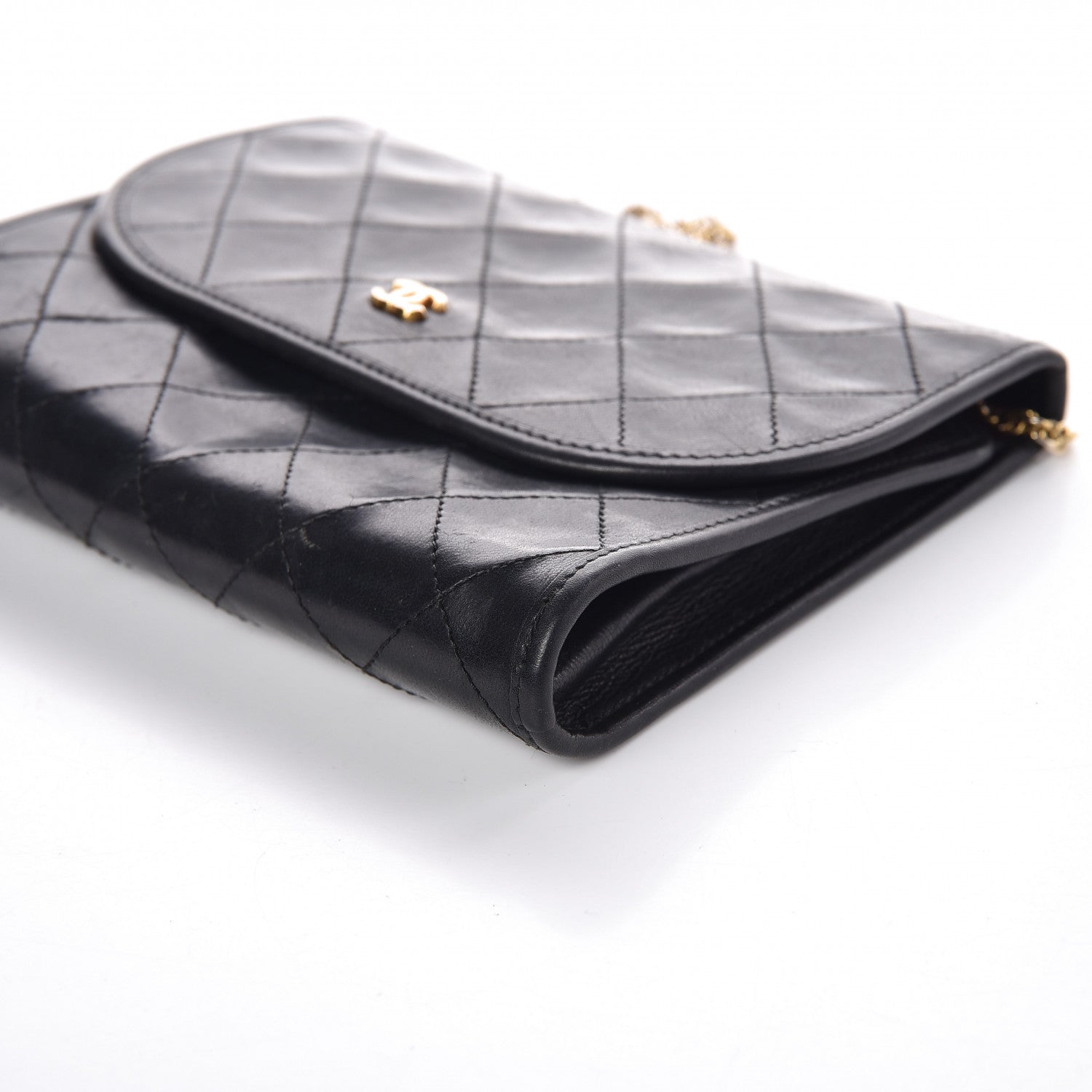 Chanel Lambskin Stitched Mini Evening Flap Black 11 of 11