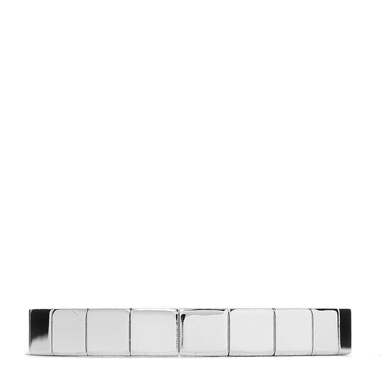 Cartier 18K White Gold Lanieres Ring 52 6 3 of 4