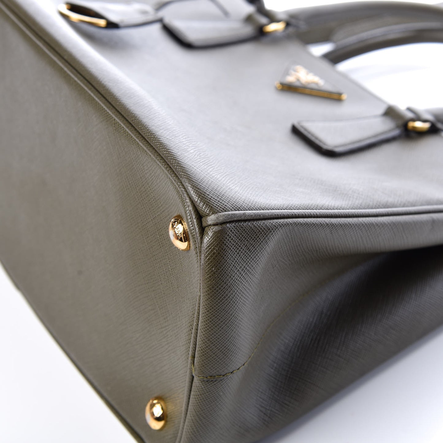 Saffiano Small Galleria Double Zip Tote Militare