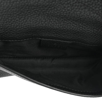 Gucci Pebbled Calfskin Soho Flap Belt Bag Black 5 of 12