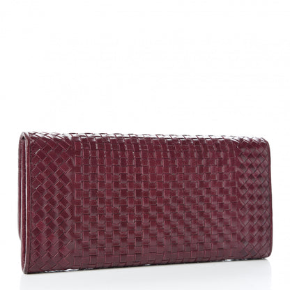 Prada Goatskin Woven Continental Flap Wallet Ribes 4 of 11