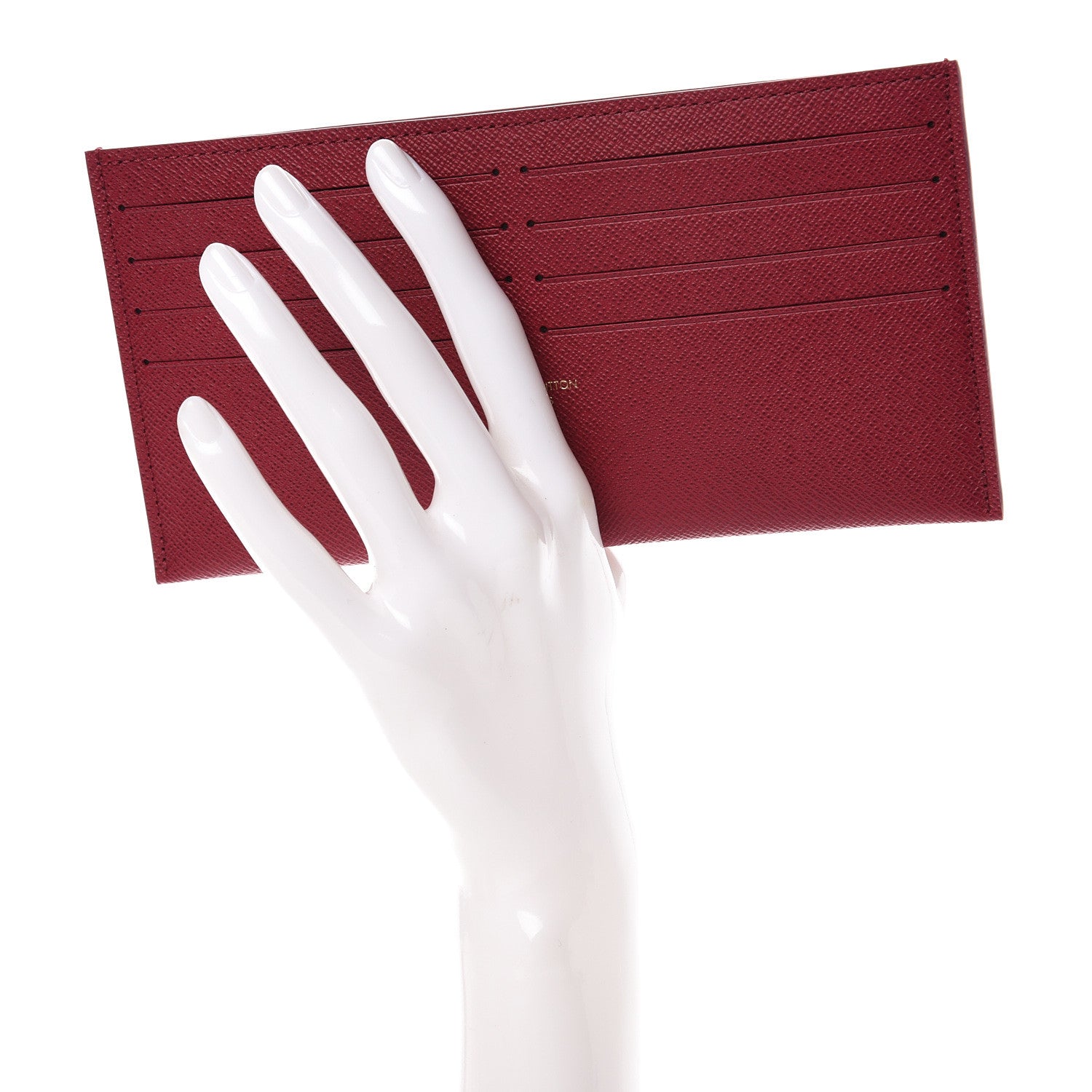 Louis Vuitton Calfskin Felicie Card Holder Insert Fuchsia 2 of 6