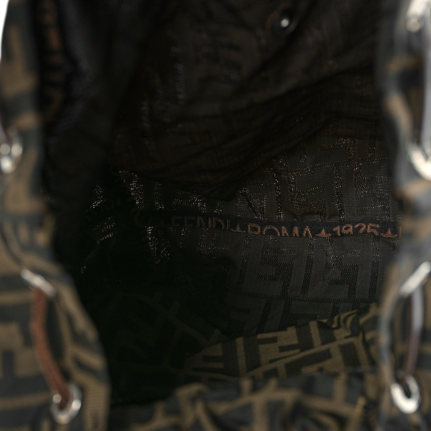 Zucca Drawstring Flap Backpack Tobacco