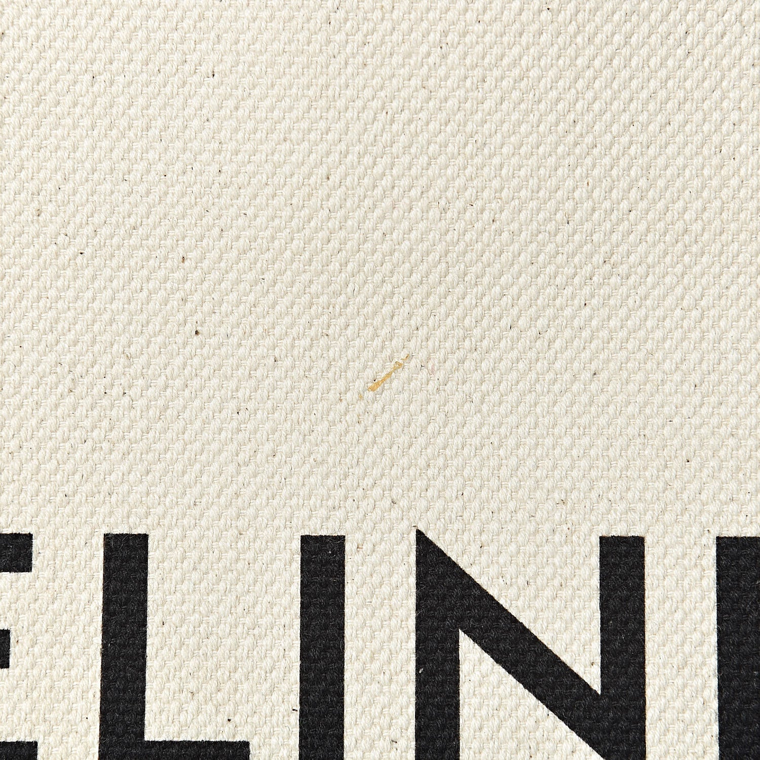 Celine Canvas Calfskin Vertical Cabas Natural Tan 12 of 19