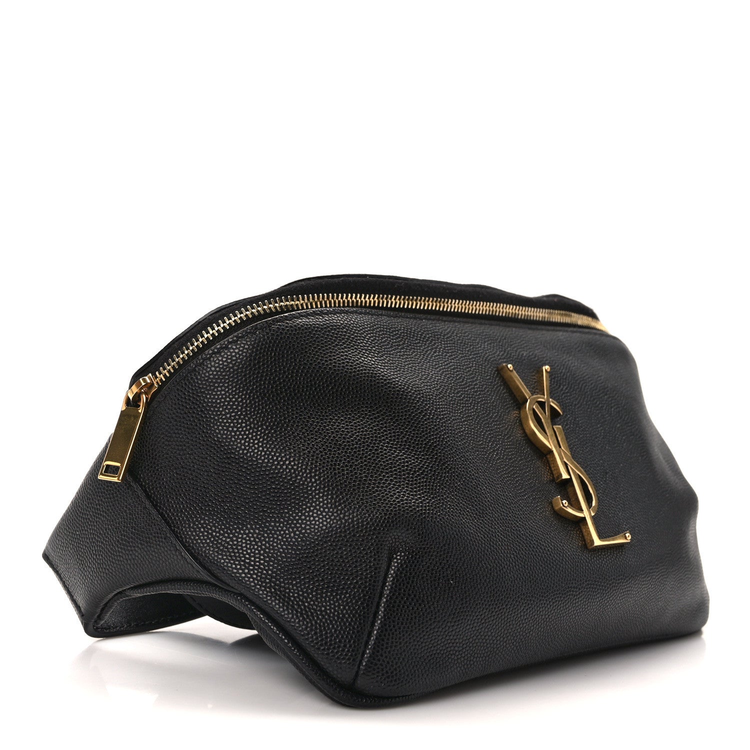 Saint Laurent Grain De Poudre Monogram Belt Bag Black 4 of 11