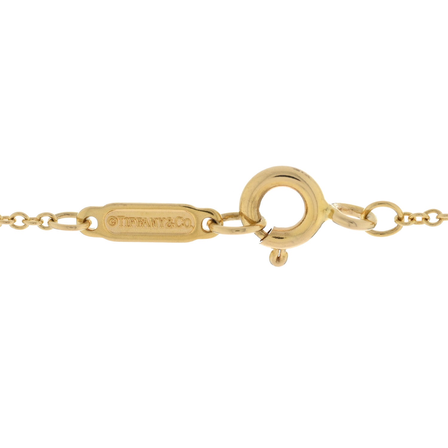 Tiffany 18K Yellow Gold 1837 Interlocking Circles Pendant Necklace 4 of 4