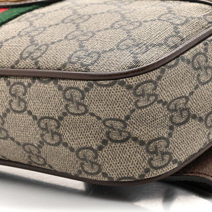 Gucci Soft GG Supreme Monogram Medium Ophidia Belt Bag Dark Brown 9 of 10
